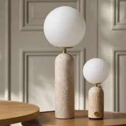 Torrano Portabel bordslampa Torrano Beige travertin