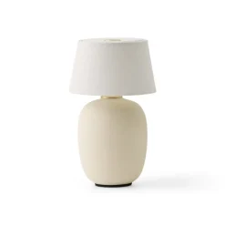 Torso portabel bordslampa sand