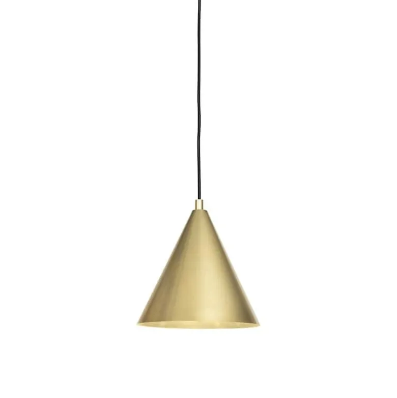 Tratten stor taklampa rå mässing