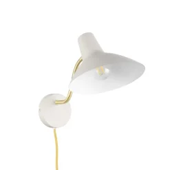 Traveller vägglampa varm grå/mässing