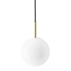 TR Bulb taklampa borstad mässing/matt vit