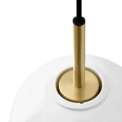TR Bulb taklampa borstad mässing/matt vit