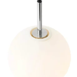TR Bulb taklampa polerat stål/matt vit