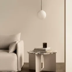 TR Bulb taklampa polerat stål/matt vit