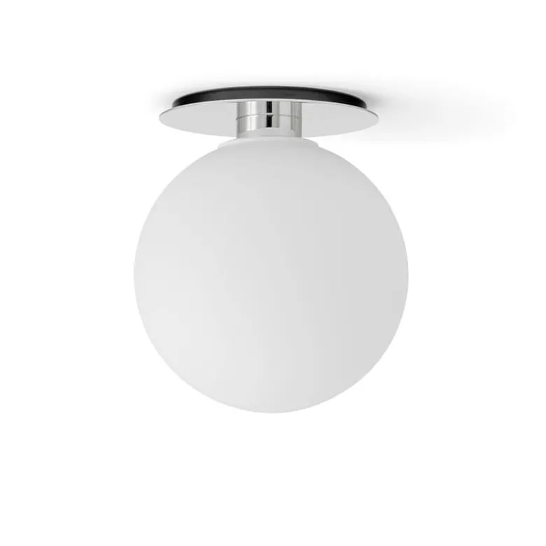 TR Bulb vägg/taklampa polerat stål/matt vit