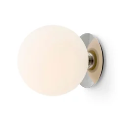 TR Bulb vägg/taklampa polerat stål/matt vit