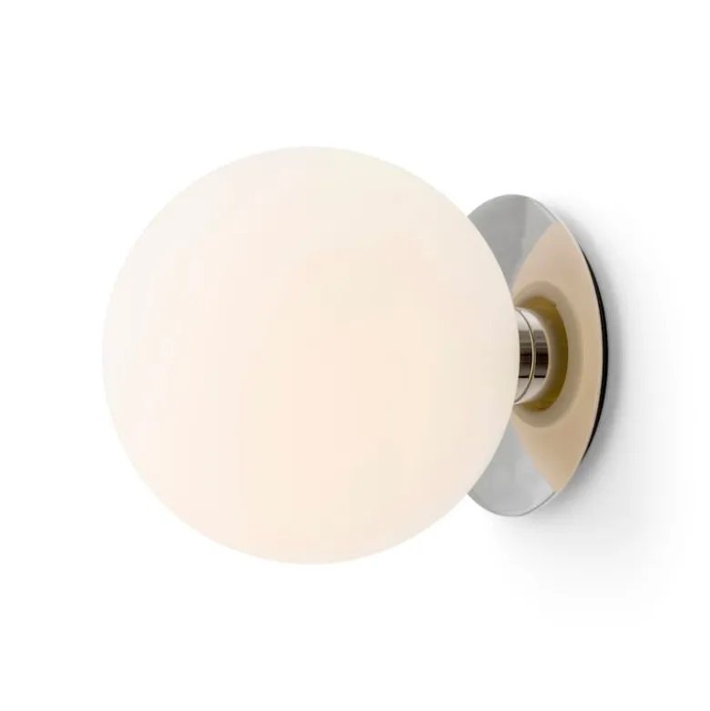 TR Bulb vägg/taklampa polerat stål/matt vit