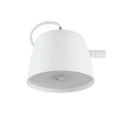 Tub vägglampa vit