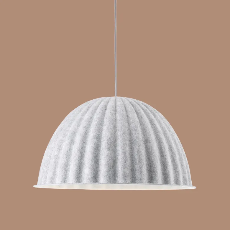 Under the bell Ø 55 taklampa vit melerad