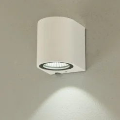 Union vägglampa ner IP54 vit