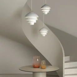 Valencia Ø18 taklampa mattvit/mässing