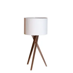 Vega bordlampa valnöt/vit