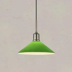 Vela taklampa antik mässing/grön