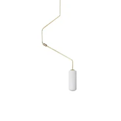 Ventus form 01 taklampa brass