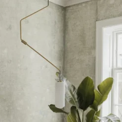 Ventus form 01 taklampa brass