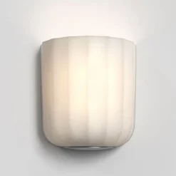 Veo vägglampa matt nickel/opalglas