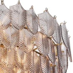 Verbier L Chandelier taklampa borstad mässing/rökfärgat glas