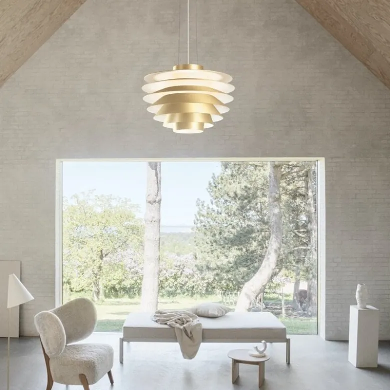 Verona 720 taklampa mässing