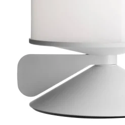 Vinge bordslampa vit strukturlack/opalglas