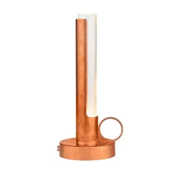 Visir portabel bordslampa rå koppar