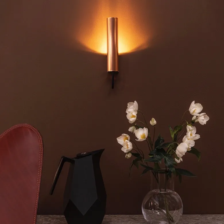 Visir vägglampa kabel rå koppar