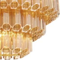 Vittoria Chandelier S taklampa guldfärgat glas/guld
