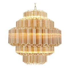 Vittoria Chandelier S taklampa guldfärgat glas/guld