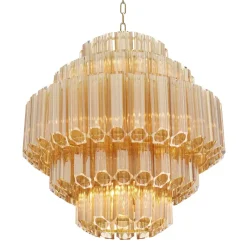 Vittoria Chandelier S taklampa guldfärgat glas/guld