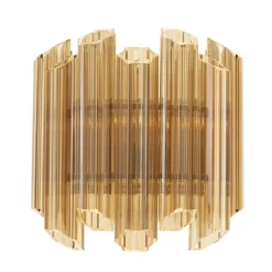 Vittoria vägglampa guldfärgat glas/guld