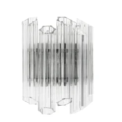 Vittoria vägglampa klart glas/nickel