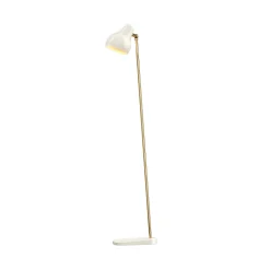 VL38 Golvlampa white/brass
