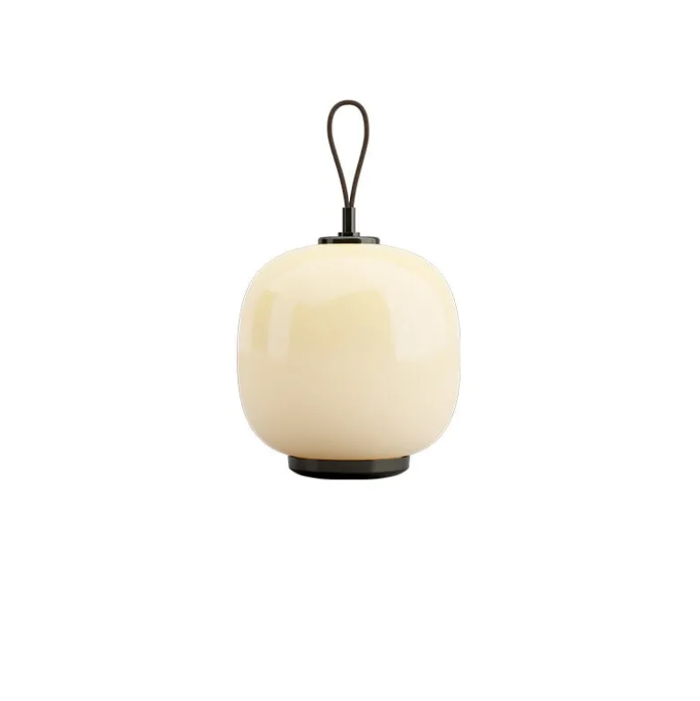 VL 45 Radiohus portabel bordslampa aged brass/glossy pale yellow