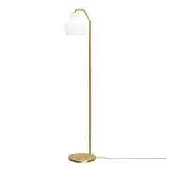 VL Ring Crown golvlampa opalglass/brass