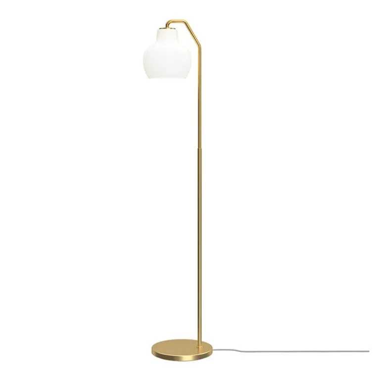 VL Ring Crown golvlampa opalglass/brass