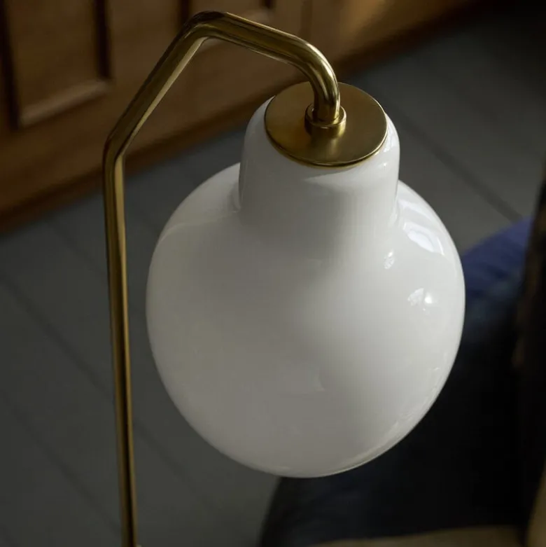 VL Ring Crown golvlampa opalglass/brass