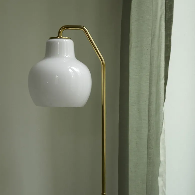 VL Ring Crown golvlampa opalglass/brass