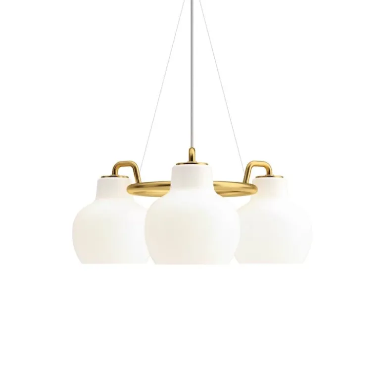 VL RING CROWN 3 taklampa opalglass/brass