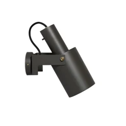 Volume 2 vägglampa M umbra grå/mässing