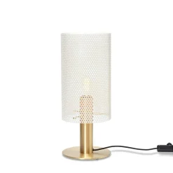 Vouge bordslampa M vit/mässing