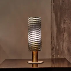 Vouge bordslampa S vit/mässing