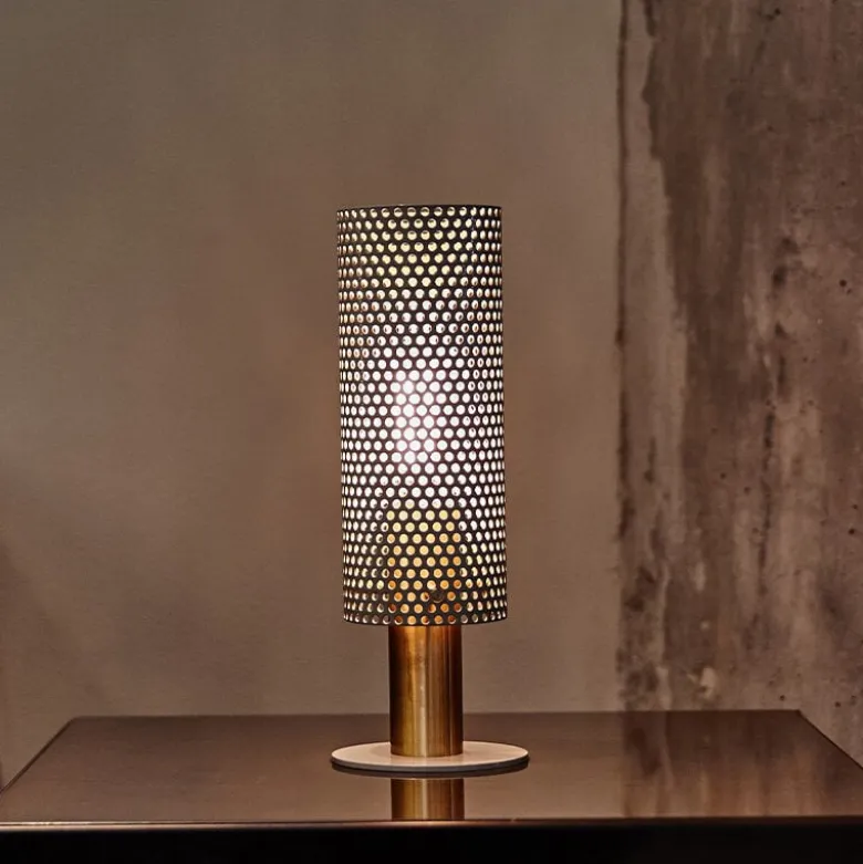 Vouge bordslampa S vit/mässing
