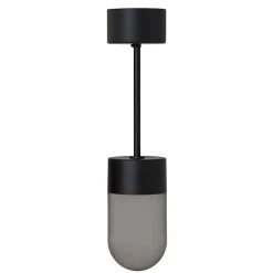 Vox Ceiling svart/rökfärgat glas