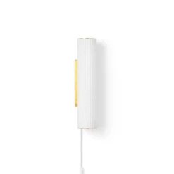 Vuelta II 40 vägglampa vit/mässing