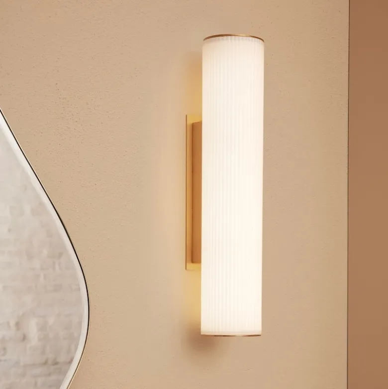 Vuelta II 40 vägglampa vit/mässing