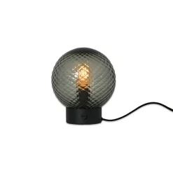 Waldorf bordslampa Ø200 rökfärgat glas fasetterad