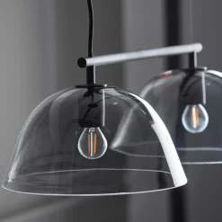 Wendo taklampa Ø70 svart/rökfärgat glas