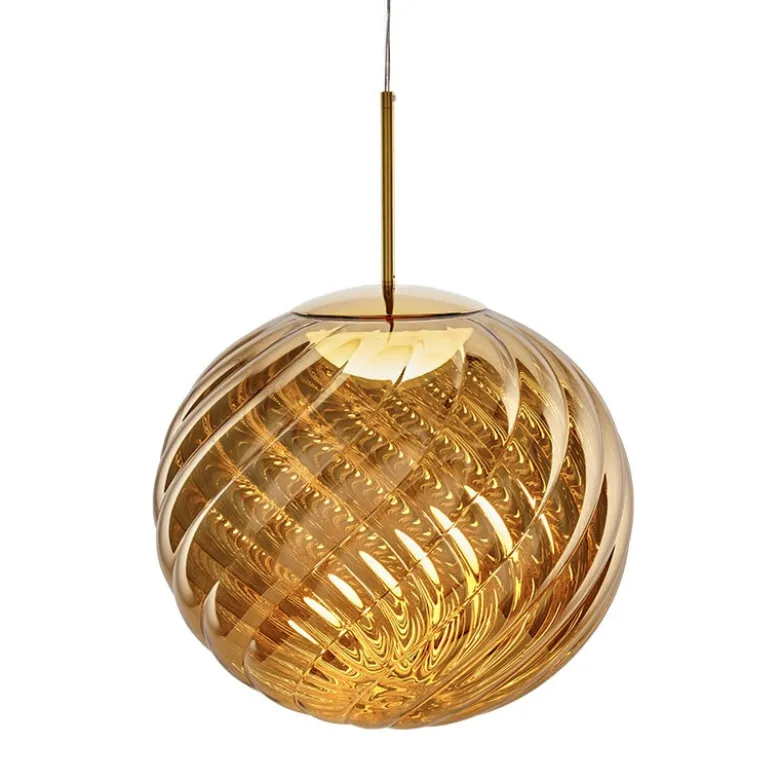 Whirl 45 X 40 taklampa guld