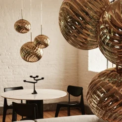Whirl 45 X 40 taklampa guld