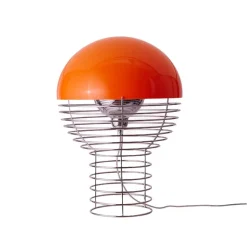 Wire 40 bordslampa krom/orange
