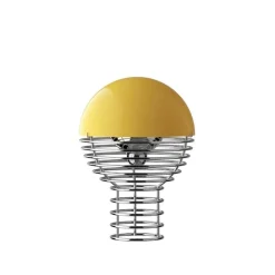 Wire portabel bordslampa gul
